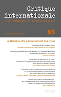 Critique internationale, no 85